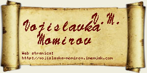 Vojislavka Momirov vizit kartica